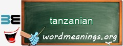 WordMeaning blackboard for tanzanian